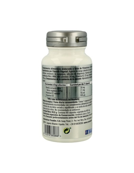 Vitamina D3 K2 y Silicio 90 cápsulas Ynsadiet