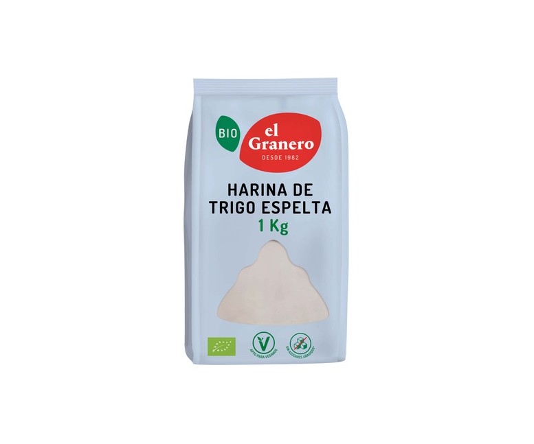 Harina Espelta BIO 1 kg de polvo El Granero Integral