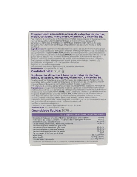 Dermovance cellu antioxidante 60 cápsulas de 513mg Inovance