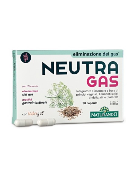Neutragas gases 30 cápsulas Naturando