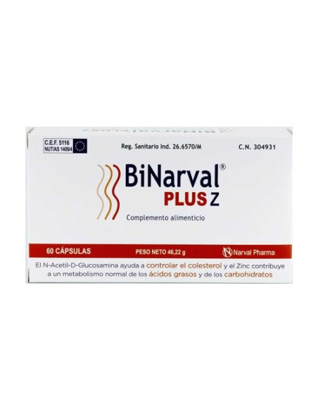 Binarval Plus Z 60 cápsulas Narval Pharma