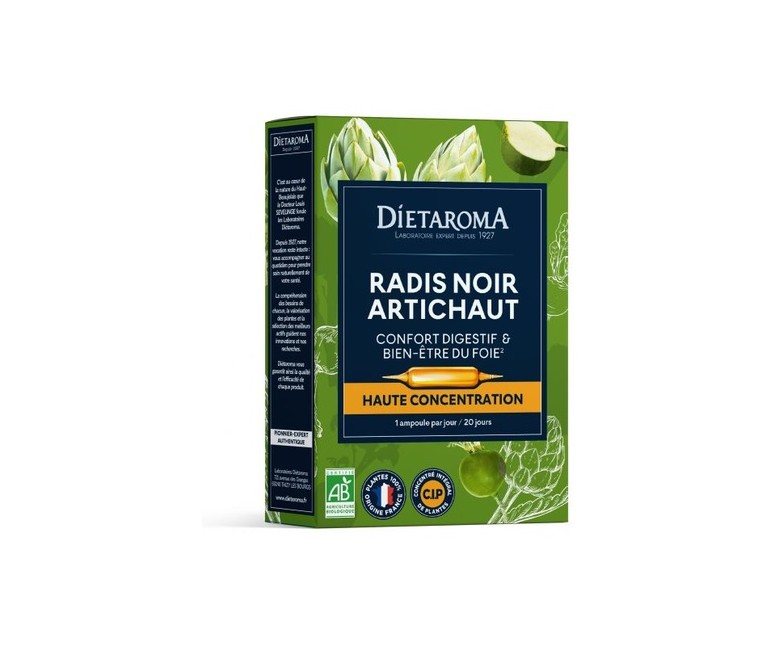 CIP Alcachofa Rábano Negro 20 ampollas de 10ml Dietaroma