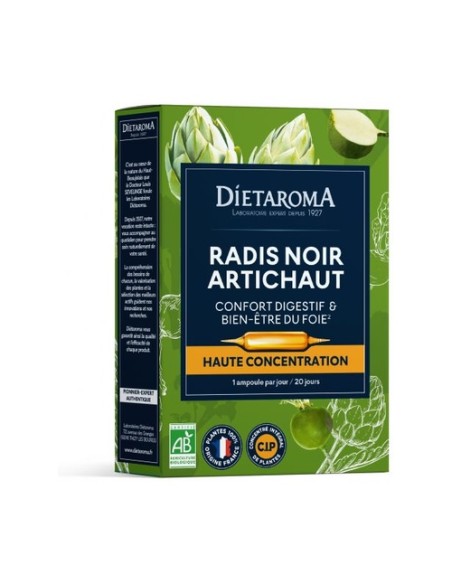 CIP Alcachofa Rábano Negro 20 ampollas de 10ml Dietaroma