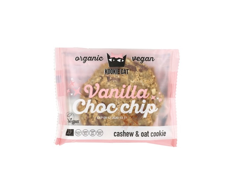 Galleta de Vainilla con Pepitas de Cacao 1 unidad de 50g Kookie Cat
