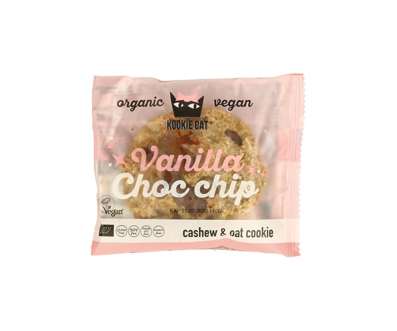 Galleta de Vainilla con Pepitas de Cacao 1 unidad de 50g Kookie Cat