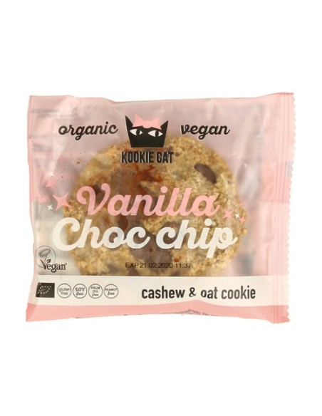 Galleta de Vainilla con Pepitas de Cacao 1 unidad de 50g Kookie Cat