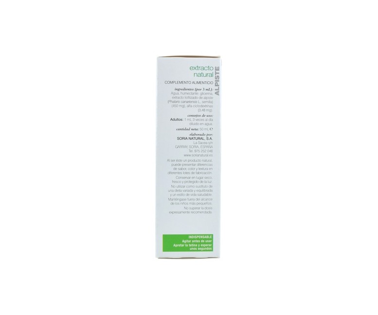 Extracto de alpiste siglo XXI 50 ml Soria Natural