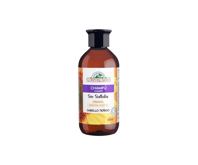 Champú Sin Sulfatos con Girasol, Trigo, Soja y Keratina vegetal 300 ml Corpore Sano