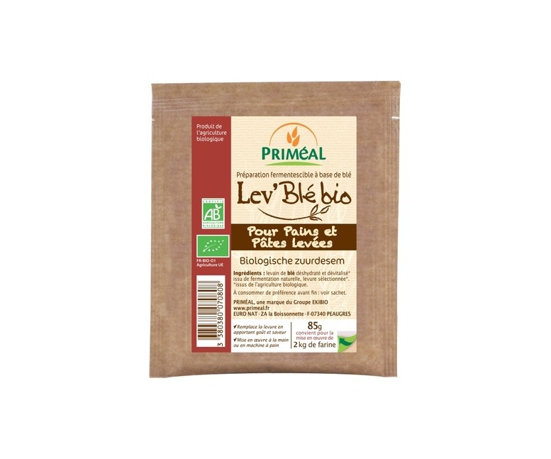 Lev'blé para masa de pan y levadura bio 85 g Primeal