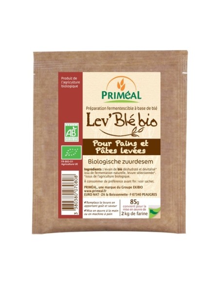 Lev'blé para masa de pan y levadura bio 85 g Primeal