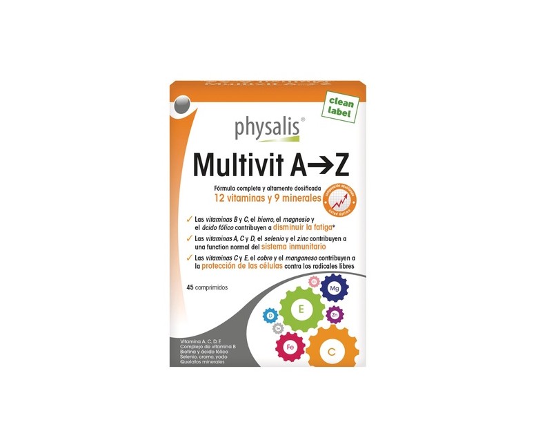 Multivit A-Z 45 comprimidos Physalis