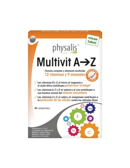 Multivit A-Z 45 comprimidos Physalis