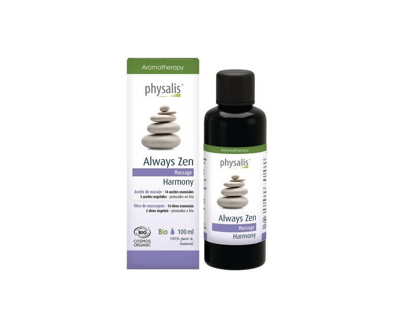 Always zen harmony aceite de masaje Bio 100 ml de aceite esencial Physalis