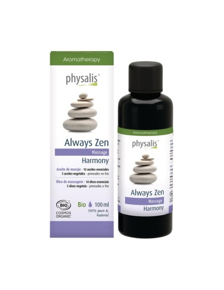 Always zen harmony aceite de masaje Bio 100 ml de aceite esencial Physalis