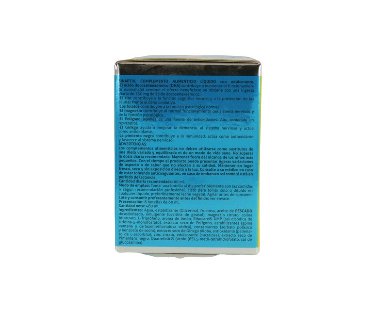 Sinaptiv sabor limón 8 unidades de 60ml (Limón) Nutilab