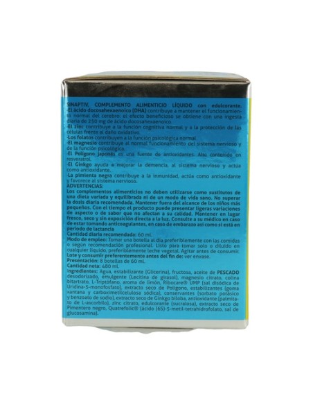 Sinaptiv sabor limón 8 unidades de 60ml (Limón) Nutilab