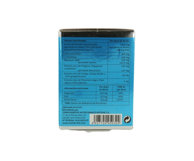 Sinaptiv sabor limón 8 unidades de 60ml (Limón) Nutilab