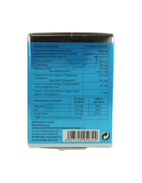 Sinaptiv sabor limón 8 unidades de 60ml (Limón) Nutilab