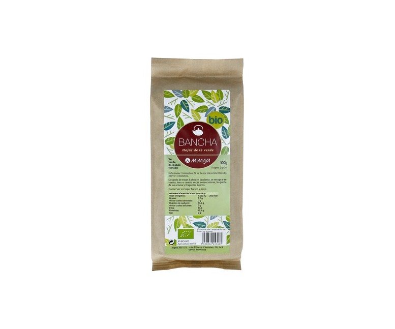 Té 3 Años Bancha Hojas de Té Verde Eco 100 g Mimasa