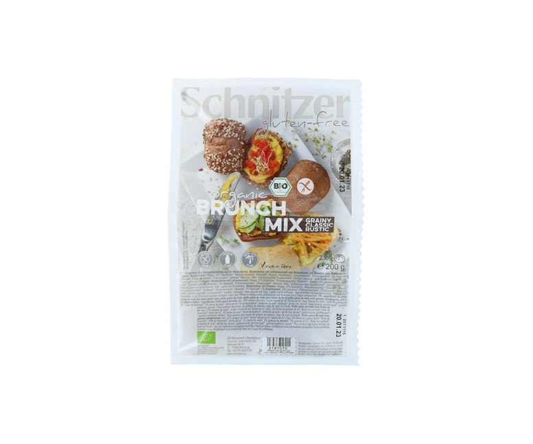 Panecillos brunch Mix sin gluten 200 g Schnitzer
