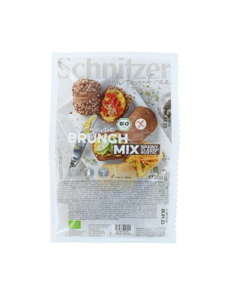 Panecillos brunch Mix sin gluten 200 g Schnitzer