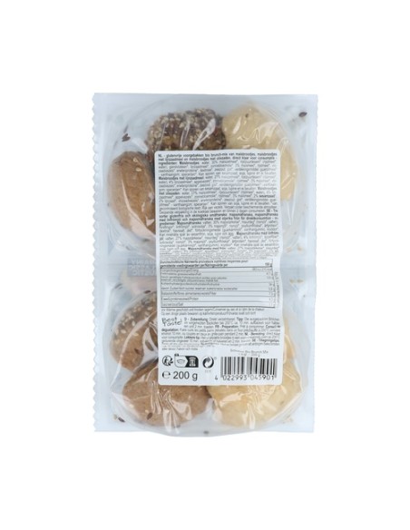 Panecillos brunch Mix sin gluten 200 g Schnitzer