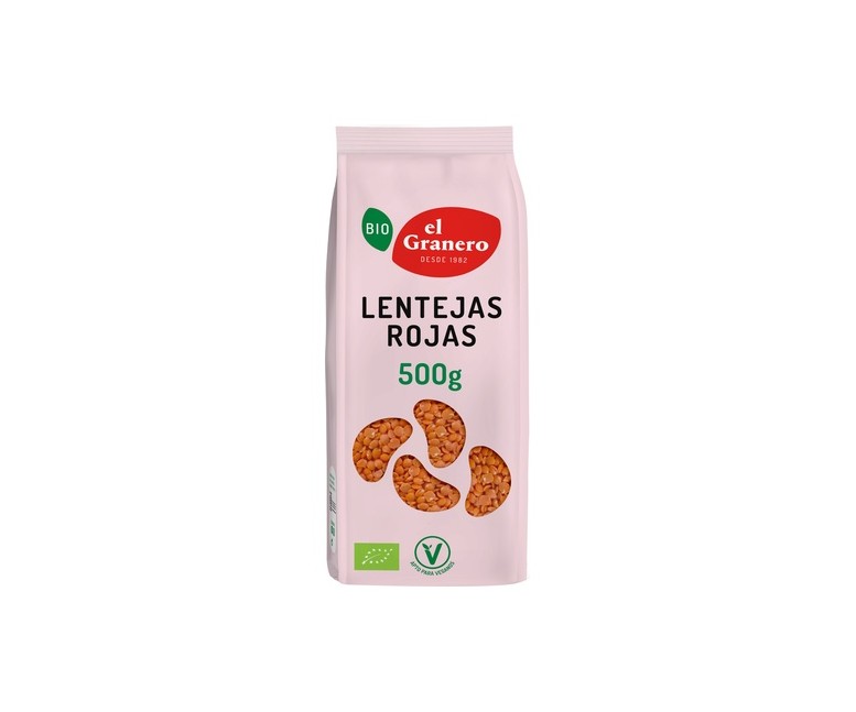 Lentejas rojas Bio 500 g El Granero Integral