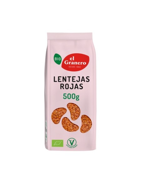 Lentejas rojas Bio 500 g El Granero Integral