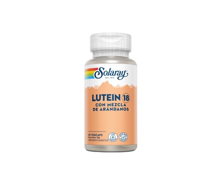 Lutein 18 30 cápsulas vegetales de 18mg Solaray