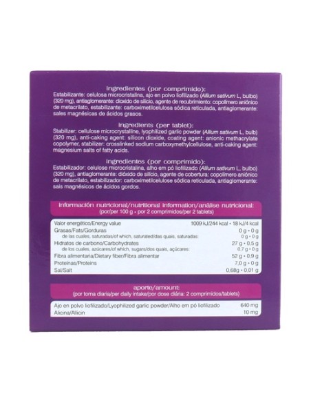 Ajo Enterico 30 comprimidos Soria Natural