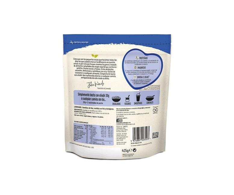 Semillas de Lino Molidas 425 g Linwoods