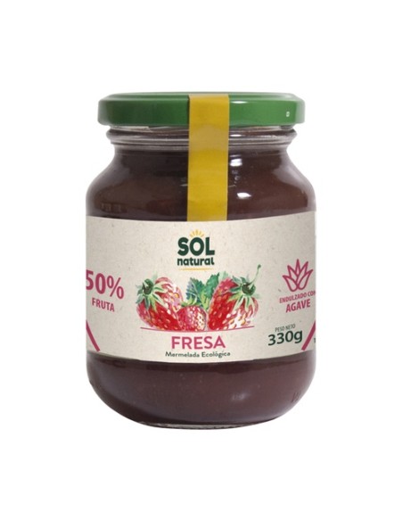 Mermelada de fresa con sirope de agave Bio 330 g (Fresa - Agave) Sol Natural