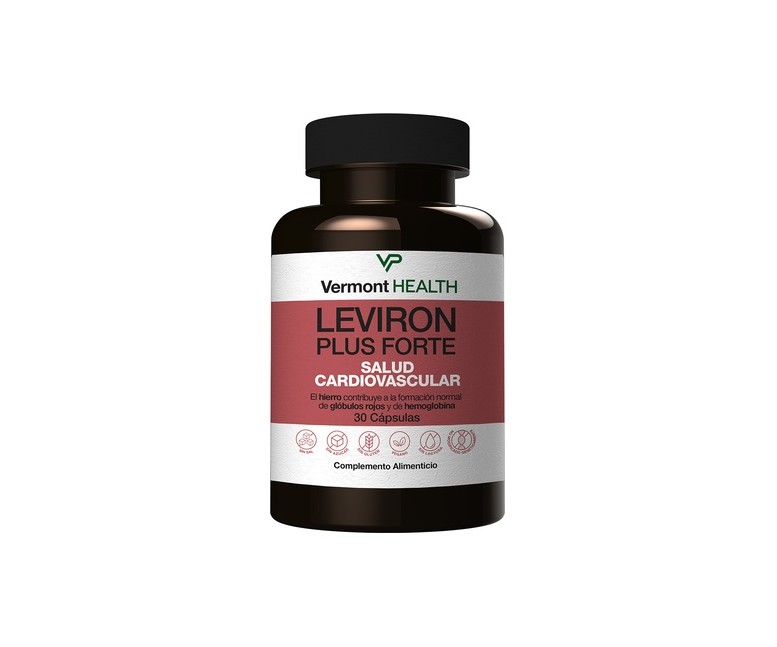 Leviron Plus Forte 30 cápsulas Vermont Health