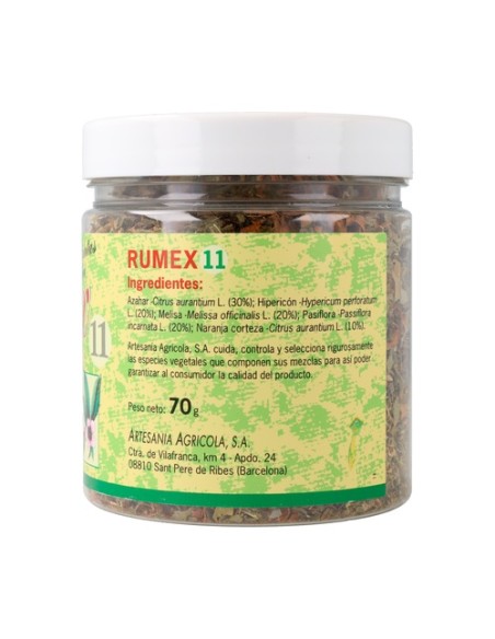 Rumex 11 (Sedante) 70 g Rumex