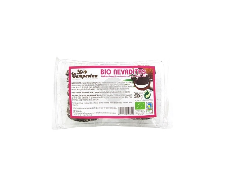 Galletas Nevaditas de Coco Bio Sin huevo 230 g La Campesina