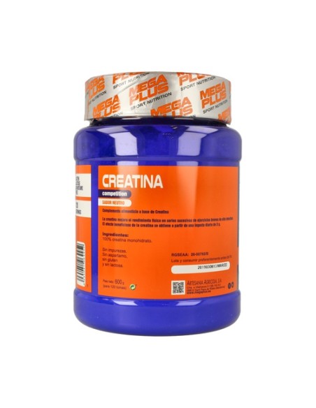 Creatina Competition 600 g de polvo Mega Plus