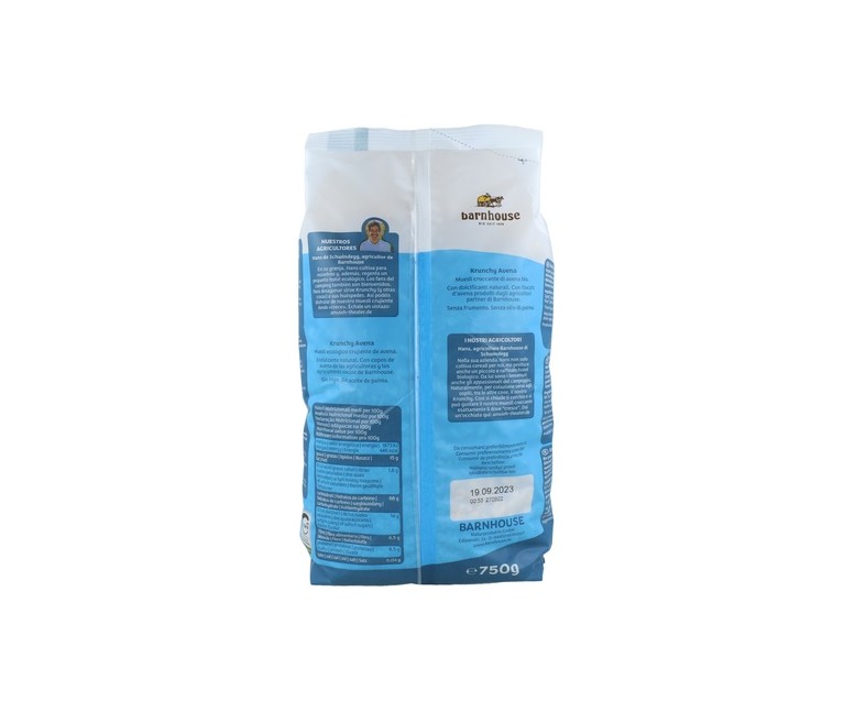 Muesli Krunchy Sun de Avena 750 g Barnhouse