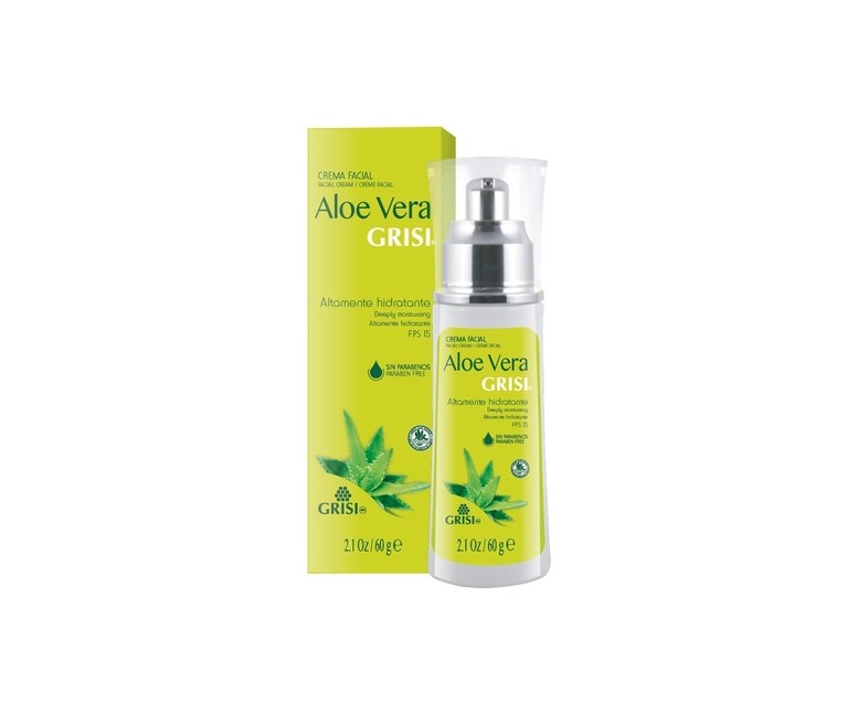Crema hidratante aloe vera SPF15 Grisi 60 ml de crema Grisi