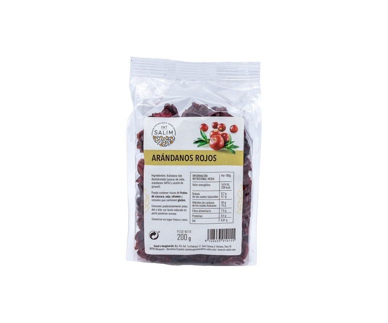 Arándano Rojo Mitades 200 g Int-Salim