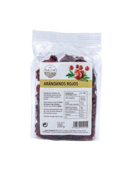 Arándano Rojo Mitades 200 g Int-Salim