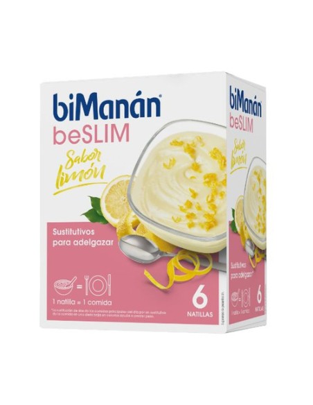 Natillas de limón 6 unidades de 50g biManán