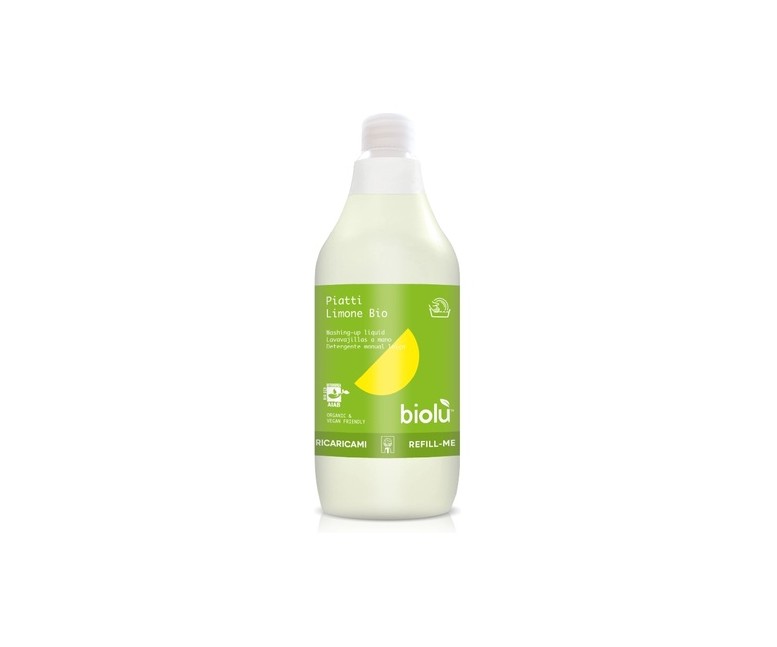 Detergente lavavajillas a mano limón Bio 1 L Biolù