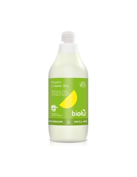 Detergente lavavajillas a mano limón Bio 1 L Biolù