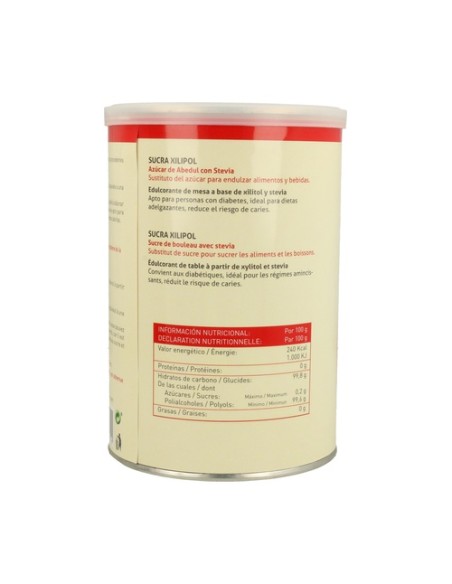 Sucra Xilipol Con Stevia 750 g Plantapol