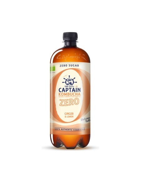 Kombucha zero jengibre-limón Bio 1 L Captain Kombucha