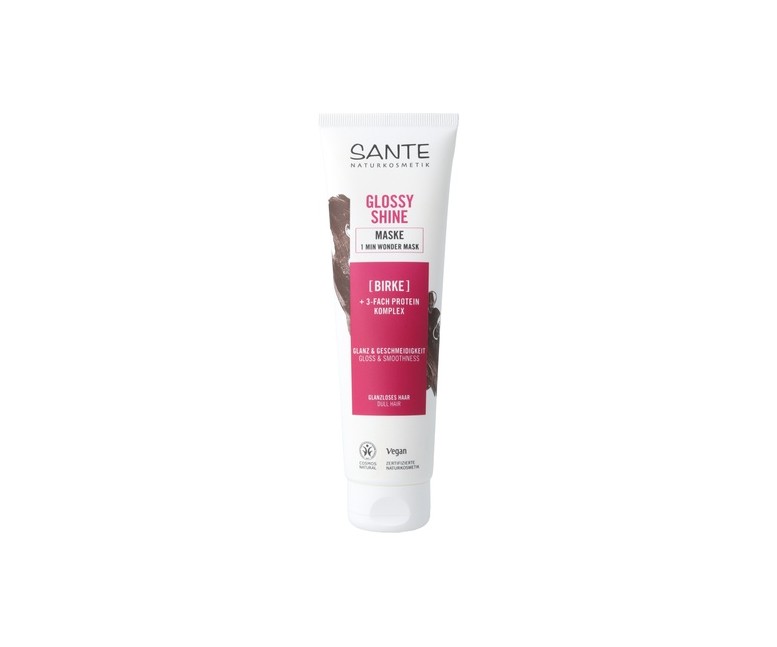 Mascarilla 3 brillo family abedul bio & proteina vegetal 100 ml Sante