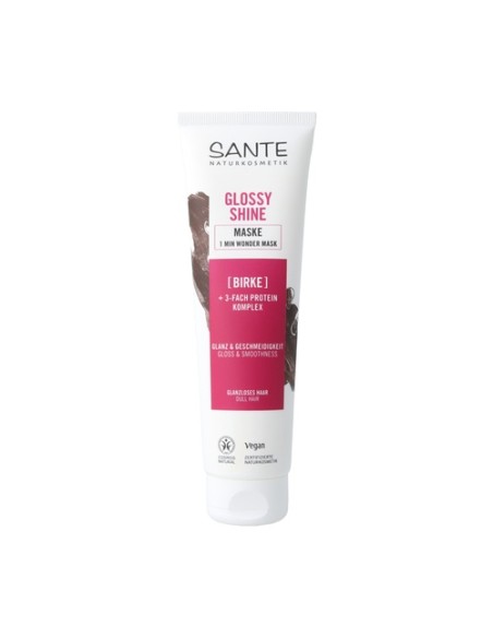 Mascarilla 3 brillo family abedul bio & proteina vegetal 100 ml Sante