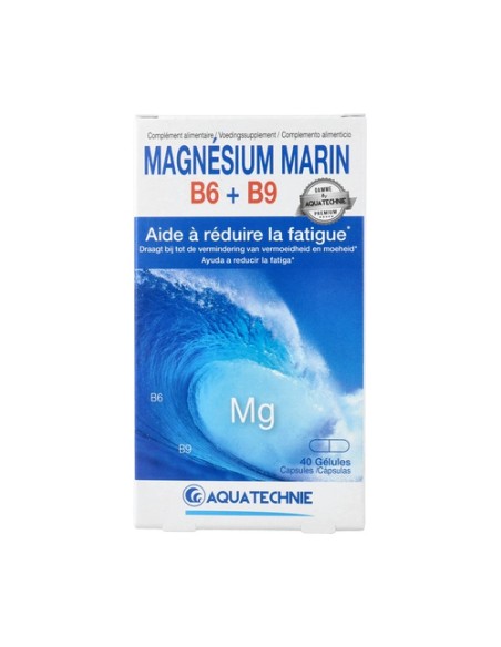 Magnesio marino B6 + B9 40 cápsulas Biotechnie