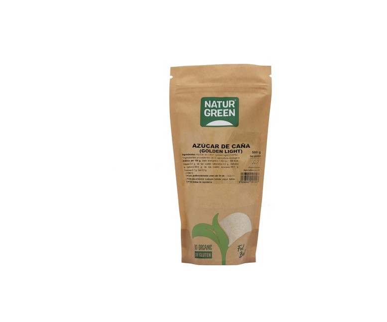 Azúcar de caña golden light Bio 500 g NaturGreen
