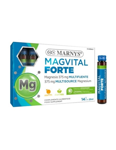 Magvital forte magnesio liposomado 14 viales de 25ml (Naranja) MARNYS®
